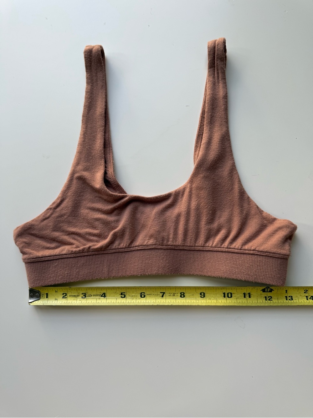 SKIMS Bamboo Bralette Bra Sleep Bra Sienna Brown size LARGE - Picture 3 of 8
